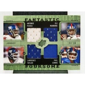 PIERCE MANNING TAYLOR SIMMS 2009 SPx FANTASTIC FOURSOME Quad Jersey 10/10 wOw!!!